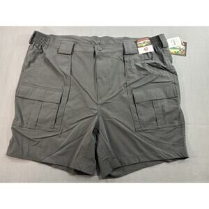 Weekender Cargo Shorts Mens 42 Gray Stretch Hiking Travel Outdoor NWT